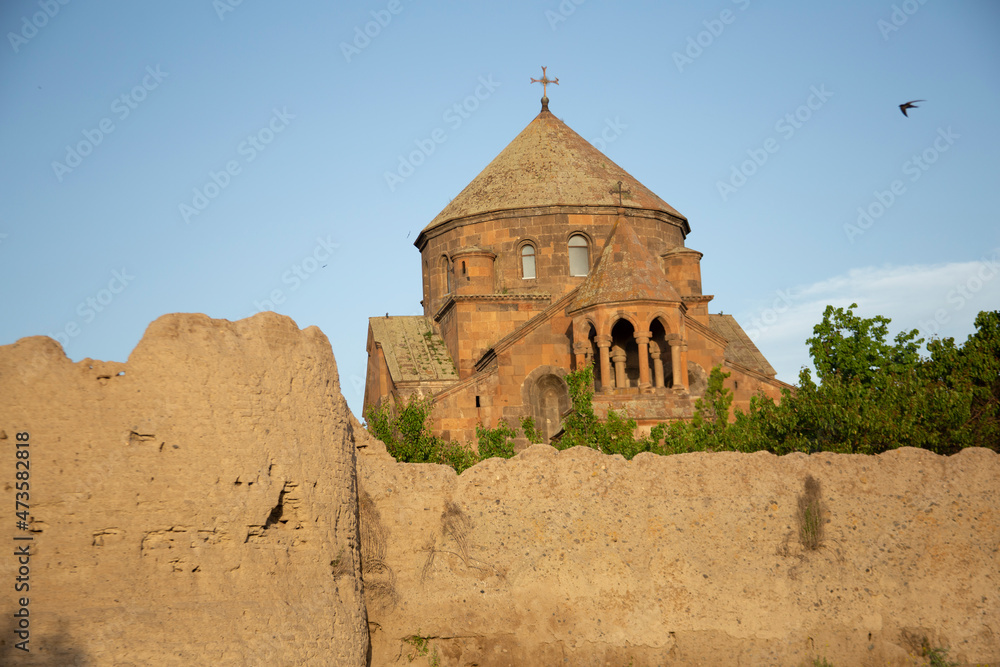 Surb Hripsime Church (7th century) is situated at the entry of Ejmiatsin town