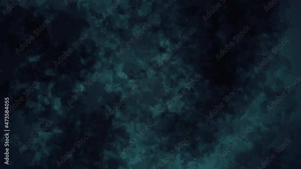 Seamless looping slowly zooming ink stains on dark blue backdrop. Animated horror background. Seamless looping slowly zooming ink stains on dark blue backdrop. Animated horror background.