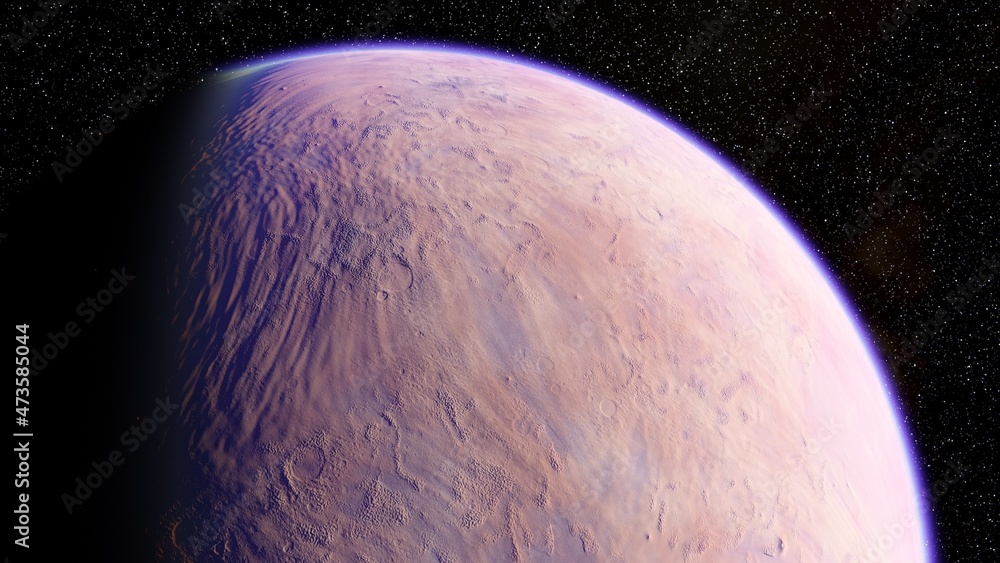 Naklejka premium Billions of galaxy in the universe Cosmic art background. Planets and galaxy 3d render