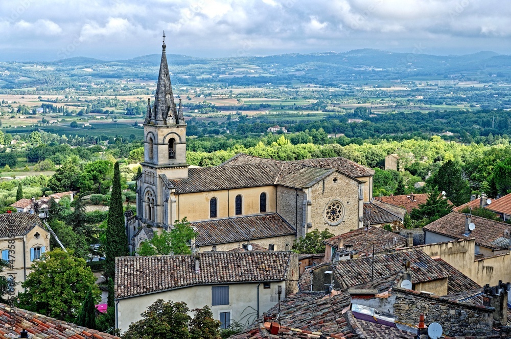 L’église neuve de Bonnieux, Vaucluse, Luberon, Provence-Alpes-Côte d'Azur, France