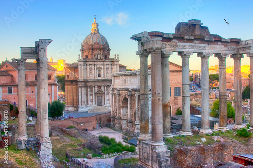 Roman Forum, one of the main attractions of Rome and Italy