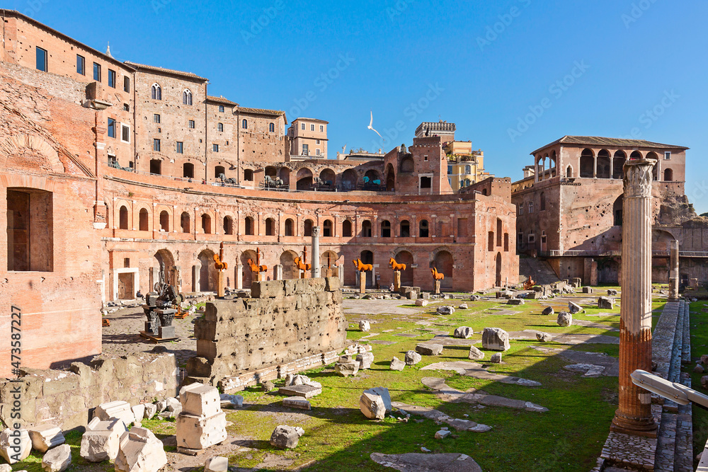 Trajan's Forum, the conqueror of Dacia.