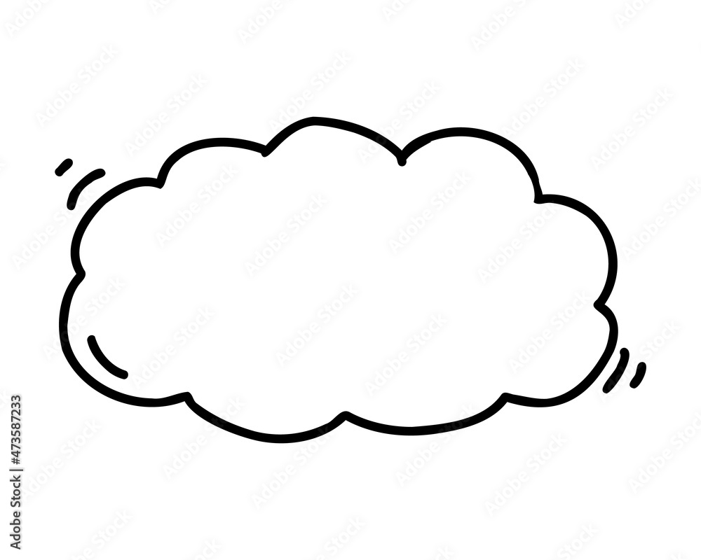 Doodle note. Diary notebook and paper sheet cloud shape, hand drawn sticker, memo for blank post. Vector illustration Doodle note. Diary notebook and paper sheet cloud shape, hand drawn sticker, memo for blank post. Vector illustration