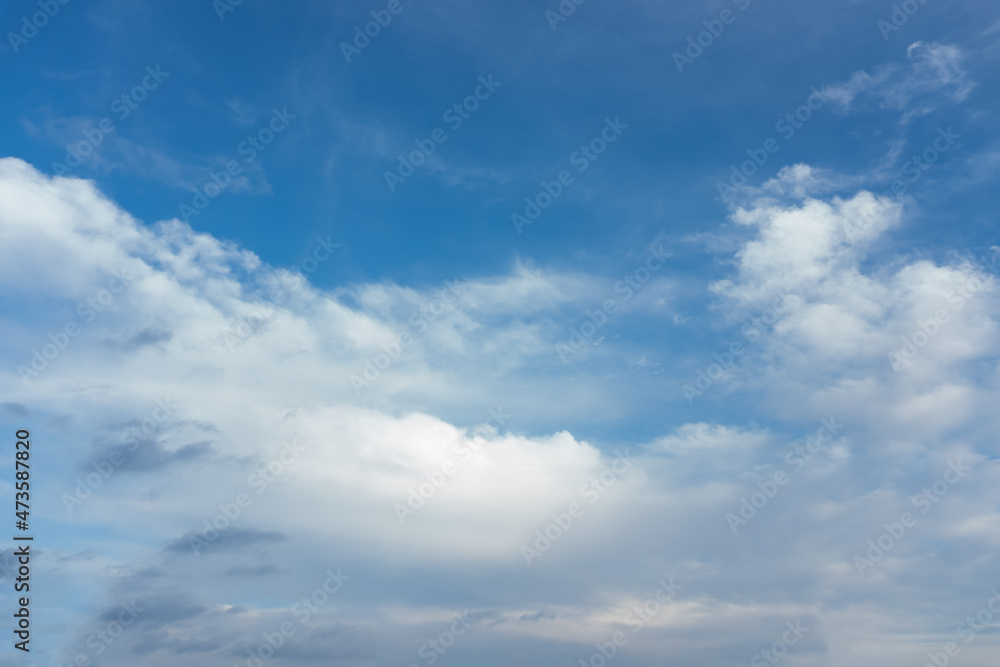 Looking view clouds in blue sky background Looking view clouds in blue sky background