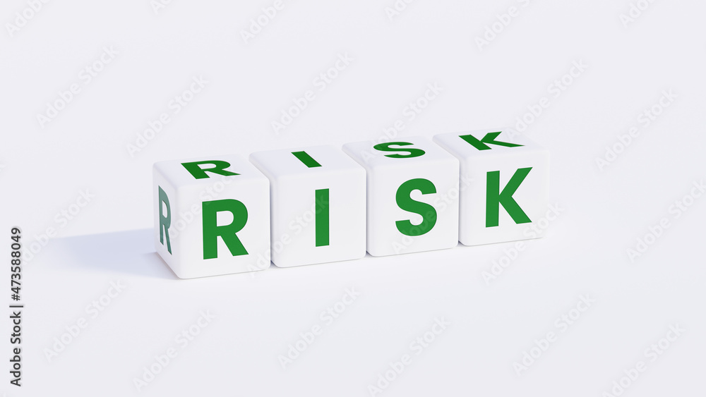 White and Red Risk Crossword Cube With White Background White and Red Risk Crossword Cube With White Background