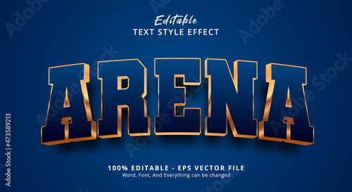Editable text effect, Arena text effect template