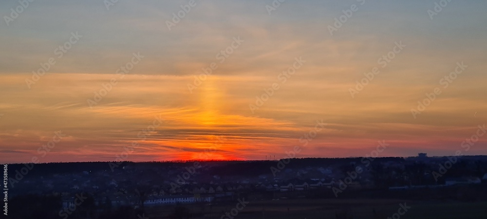 Unusually beautiful sunset mesmerizing in its view. Unusually beautiful sunset mesmerizing in its view.