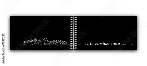 Kalender mit Santa Claus "... is coming"