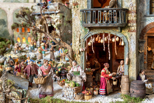 Foto Neapolitan artistic nativity scene