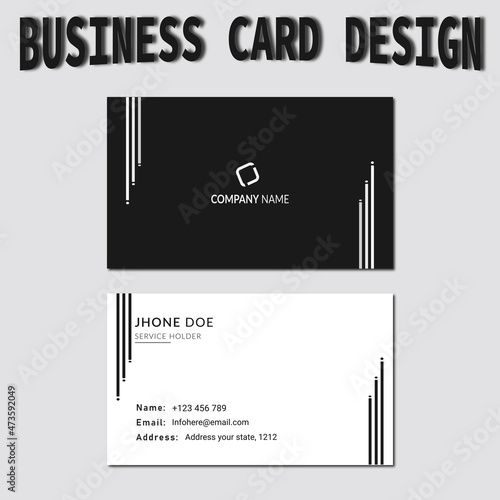 business card template, business card design