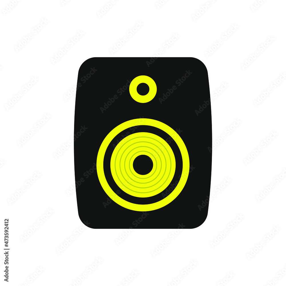 Speaker icon flat style isolated on white background. Vector Speaker icon flat style isolated on white background. Vector