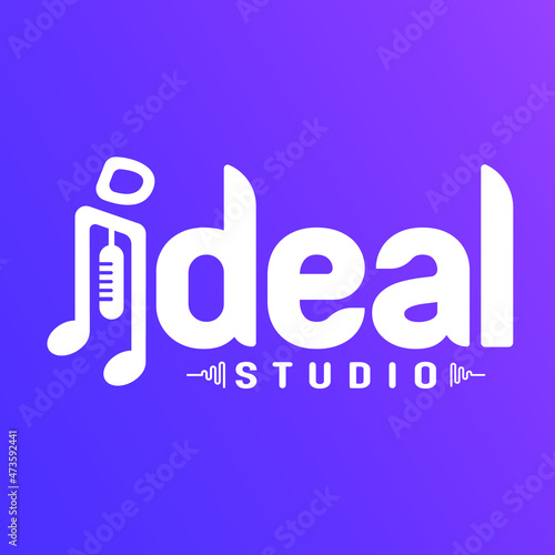 Ideal studio Logo Vector Design illustrator