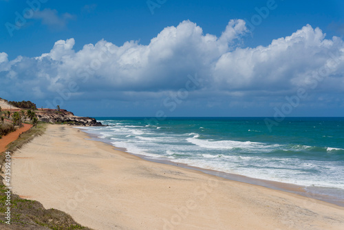 Fototapeta Naklejka Na Ścianę i Meble -  Minas beach, Tibau do Sul, near Pipa and Natal beach, State of Rio Grande do Norte, Brazil on January 27, 2021.
