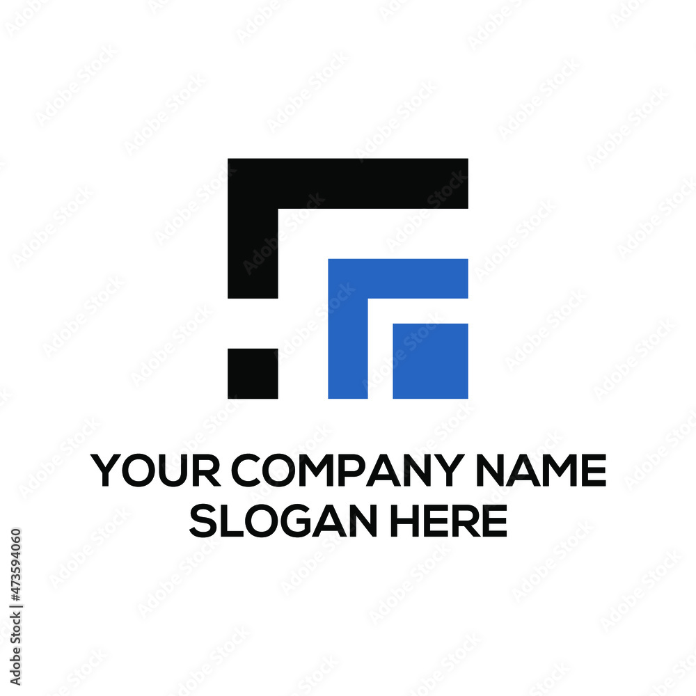 fs initial abstract logo design fs initial abstract logo design