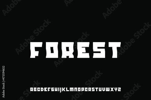 alphabet font vector set