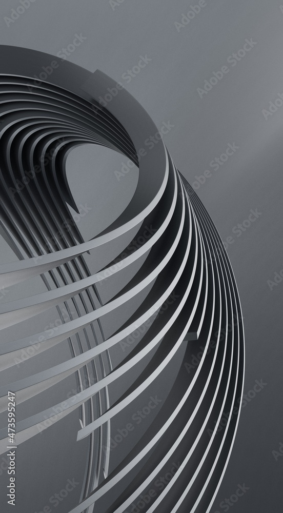Fototapeta premium grey abstract background, wavy elements