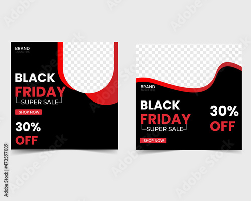 Black Friday sale banner template for Social media stories. Price off the discount background for web ads. Vector illustration.
