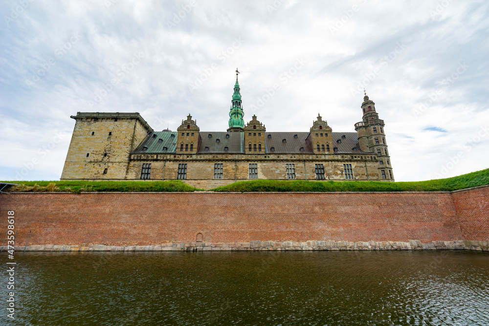 Fototapeta premium Exterior view of the famous Kronborg Castle