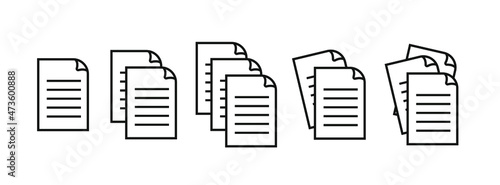 paper icon on white background	