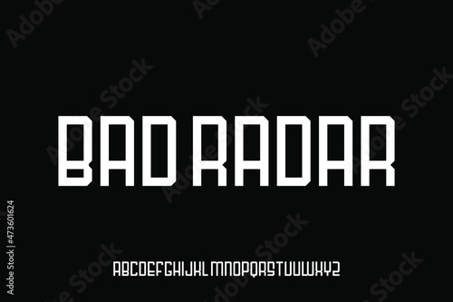 alphabet font vector set