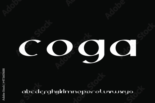 alphabet font vector set