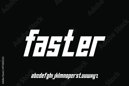 alphabet font vector set