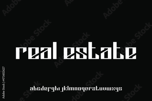 alphabet font vector set