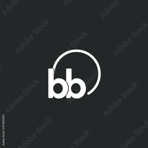 BB initial logo with rounded circle
