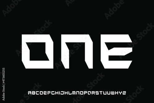 alphabet font vector set