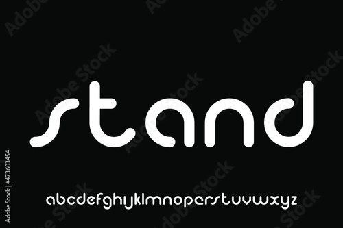 alphabet font vector set