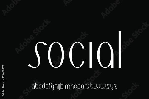 alphabet font vector set