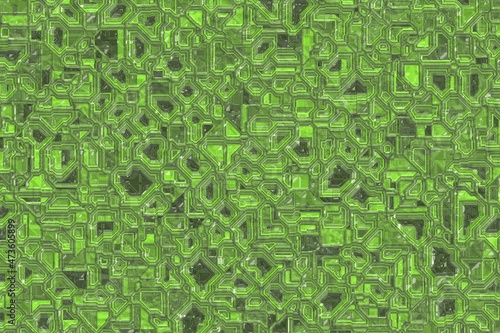 creative green techno optic pattern computer graphics texture illustration