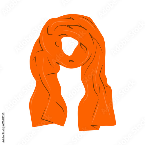 Winter clothes, accessories set. Warm clothes collection. Jackets, hats and scarves, etc. Colorful illustration.