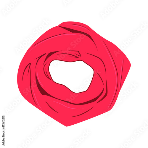 Winter clothes, accessories set. Warm clothes collection. Jackets, hats and scarves, etc. Colorful illustration.