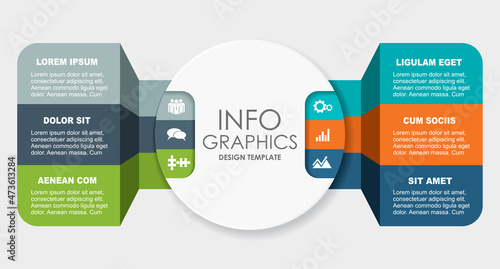 Infographic design template with place for your data. Vector illustration.