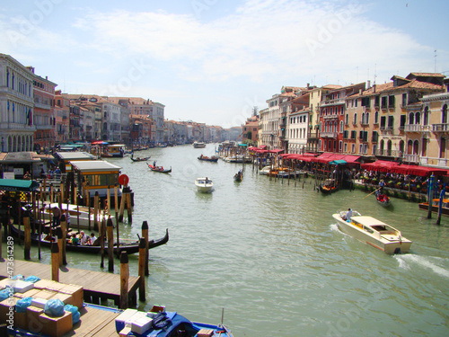 Veneza, itália, canal, barco, molhar, arquitectura, photo