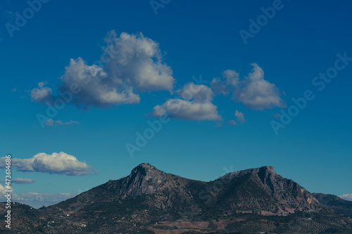 clouds over the mountains