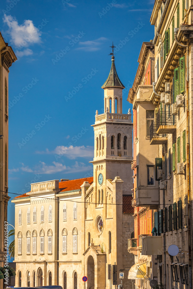 Church and monastery of St. Francis in historic centre of Split town, Croatia, Europe.