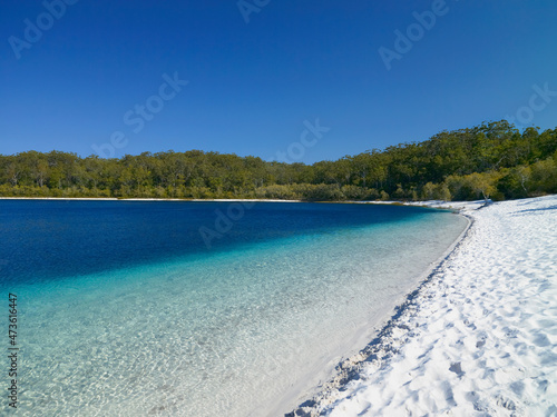 Pristine Lake Mckenzie - Fraser Island, Queensland, Australia photo