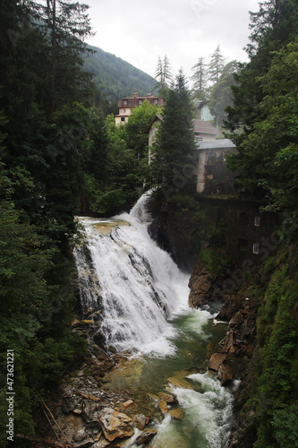 The waterfall in Bad Gastein, Austria photo