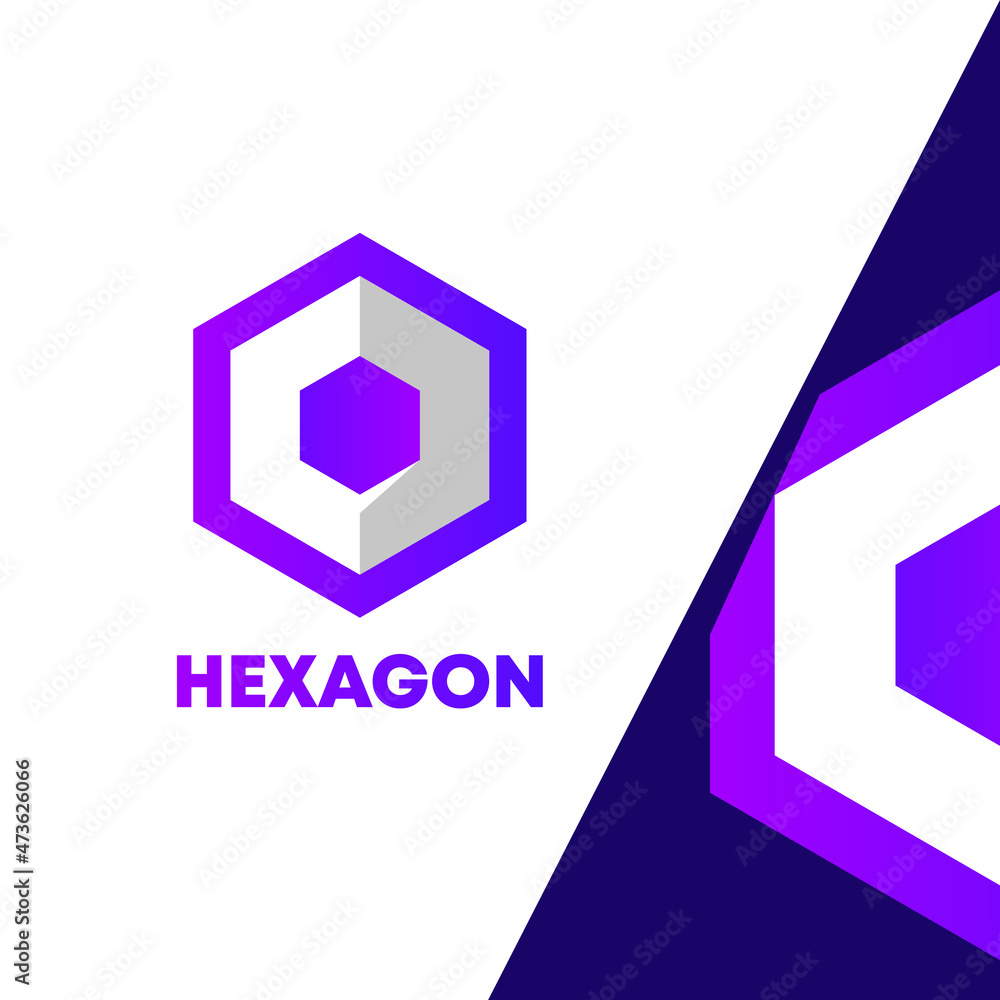Modern Colorful Hexagon Shape Logo Design Template Modern Colorful Hexagon Shape Logo Design Template