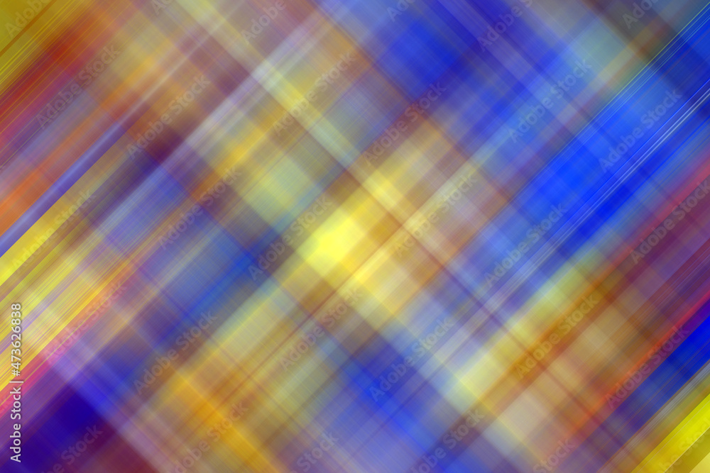 abstract illustration of multi-colored diagonal lines intersecting at right angles