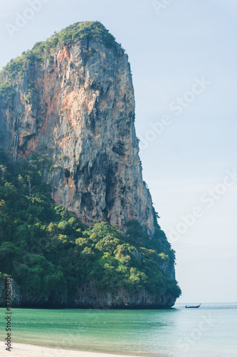 Island Cliff with Boat
