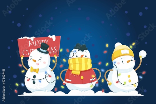 realistic christmas gift collection vector design illustration