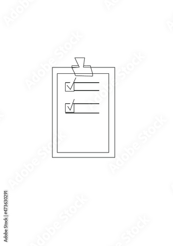 drawing board clipboard notes list template design vector graphic illustration