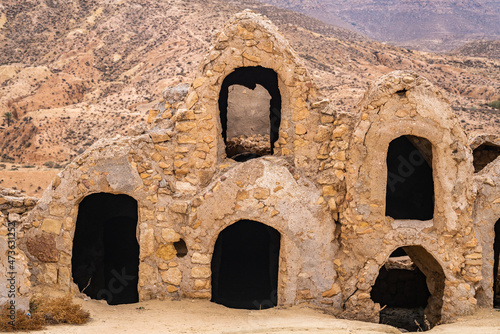 Ksar Hallouf, an old KSar near Zammour , South Tunisia  photo