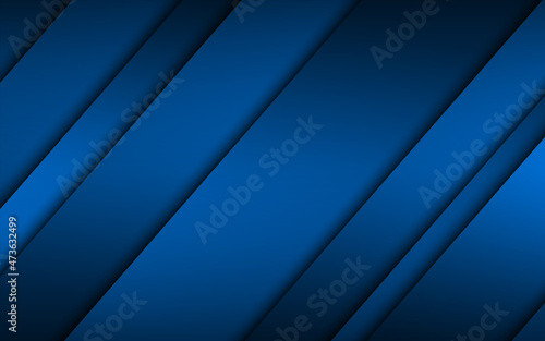 Blue modern material design. Corporate template with overlapped layers for your business. Vector abstract widescreen background