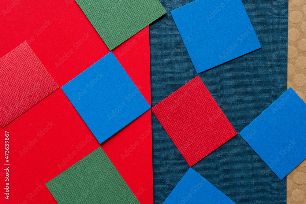 background with paper squares