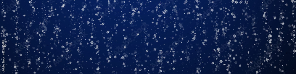 Beautiful snowfall Christmas background. Subtle fl Beautiful snowfall Christmas background. Subtle fl