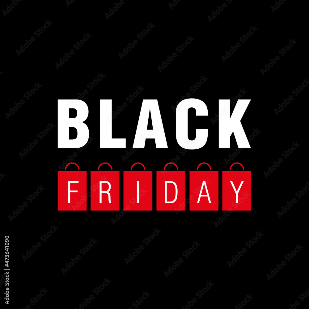 Black Friday banner. Vector illustration	